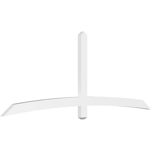 Ekena Millwork Bellingham Architectural Grade PVC Gable Bracket, 96"W x 36"H x 2"D x 4"F, 9/12 Pitch GBP096X36X0204BEL00 - main